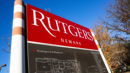 rutgers-newark campus map sign