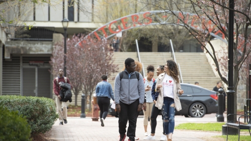 guy and girl walking