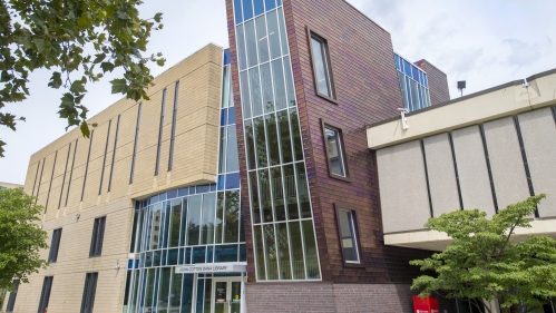 exterior of john cotton dana library