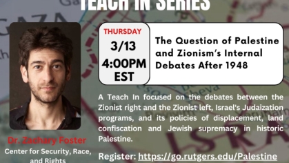 The Question of Palestine and Zionism’s Internal Debates After 1948