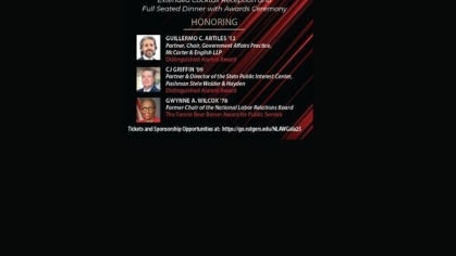 Rutgers School of Law - Newark Alumni Association Annual Gala 2025