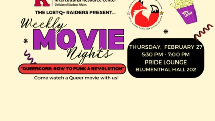 LGBTQ+ Raiders Movie Night: "Queercore: How to Punk A Revolution" LGBTQ+ Raiders Movie Night: "Queercore: How to Punk A Revolution"