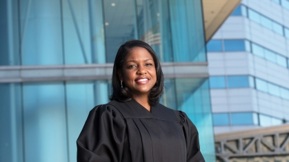 portrait of fabiana pierre-louis in judicial robes