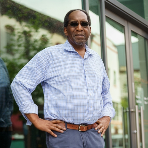 Man in picture smiling