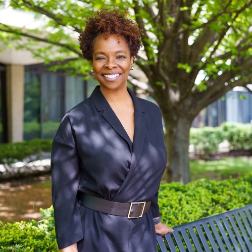 woman in image smiling