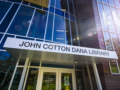 entrance to john cotton dana library