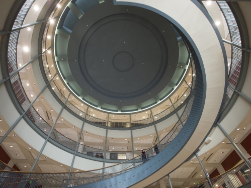 law library spiral staircase