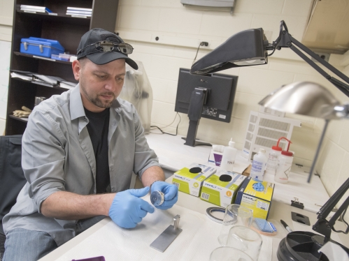 Man in laboratory