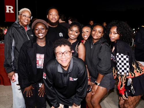 Chancellor and students