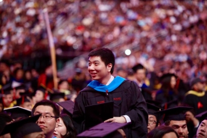 rutgers-newark graduate at commencement